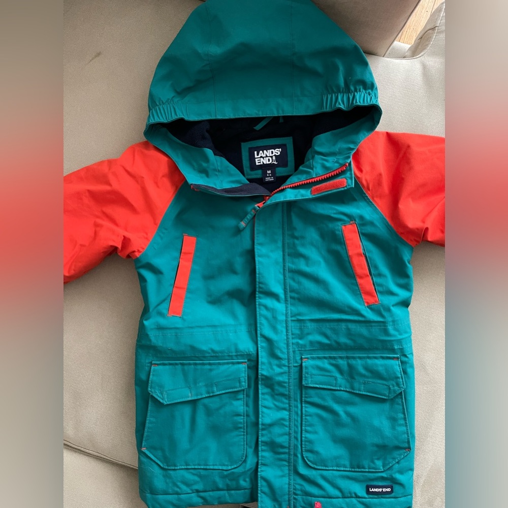 Lands end boys squall collection jacket size 5-6
